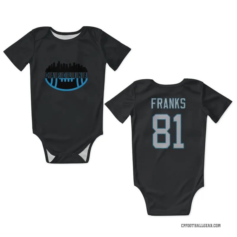 Feleipe Franks  Black Carolina Panthers  Newborn & Infant Bodysuit