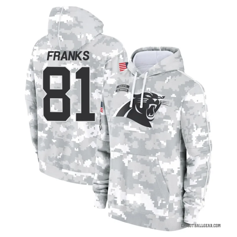 Feleipe Franks Men's Camo Carolina Panthers Arctic 2024 Salute to Service Club Fleece Pullover Hoodie