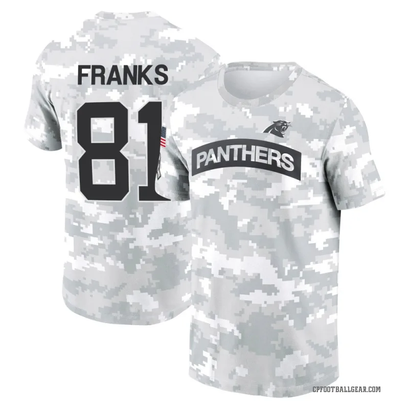 Feleipe Franks Men's Camo Carolina Panthers Arctic 2024 Salute to Service Performance T-Shirt