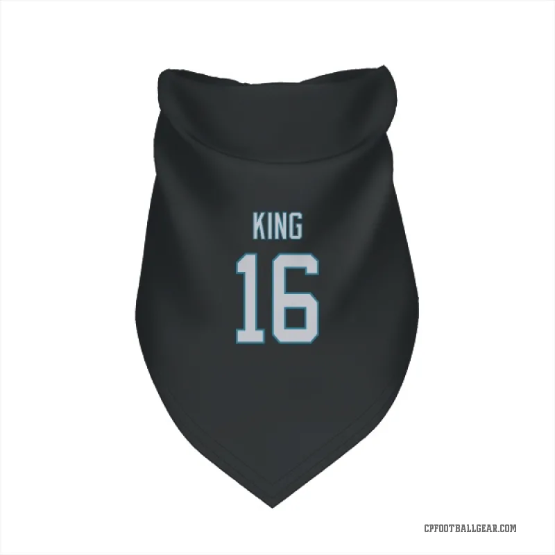 Haynes King  Black Carolina Panthers  Cat & Dog Pet Bandana