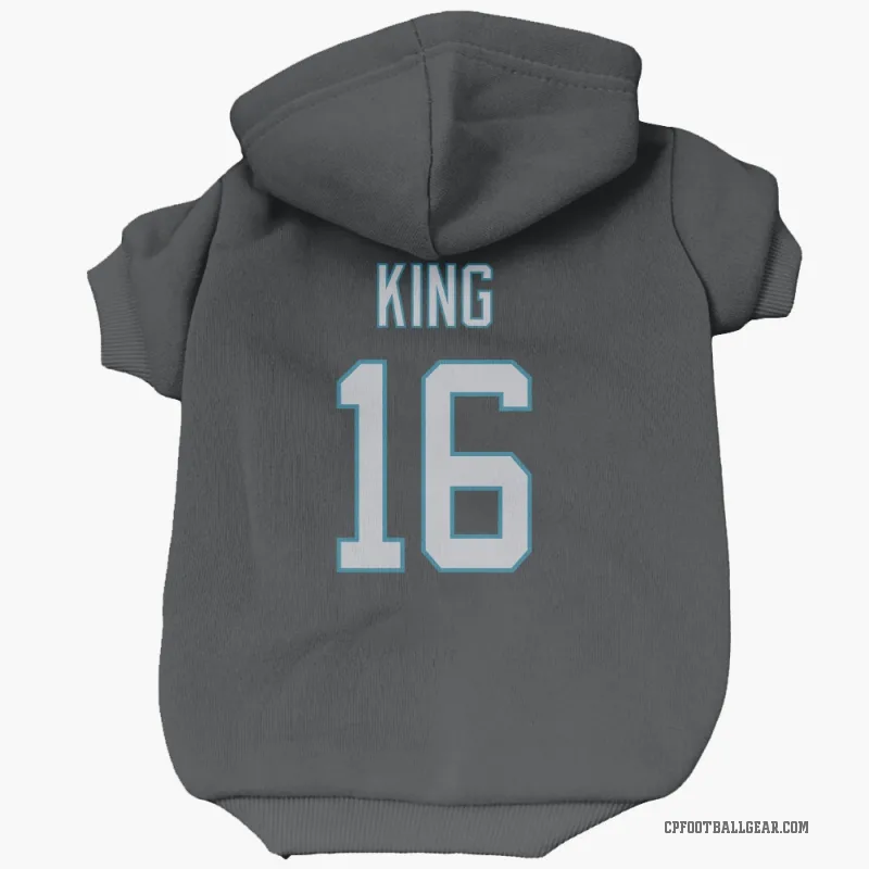 Haynes King  Black Carolina Panthers  Cat & Dog Pet Hoodie