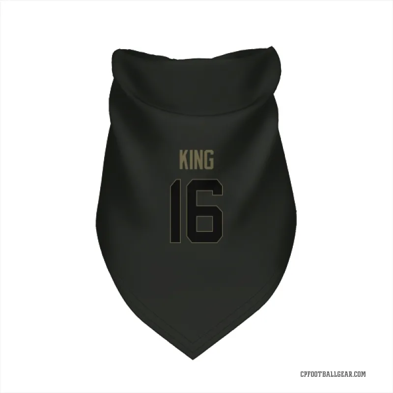 Haynes King  Black Carolina Panthers  Service Cat & Dog Pet Bandana