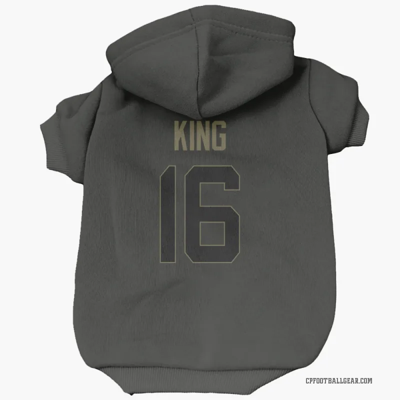Haynes King  Black Carolina Panthers  Service Cat & Dog Pet Hoodie