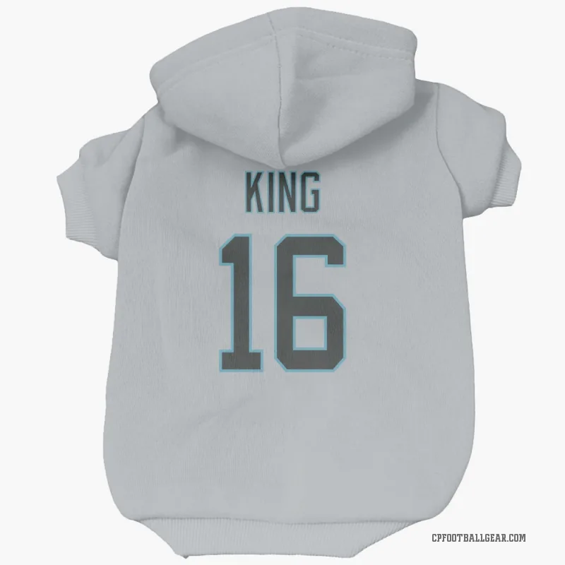 Haynes King  White Carolina Panthers  Cat & Dog Pet Hoodie