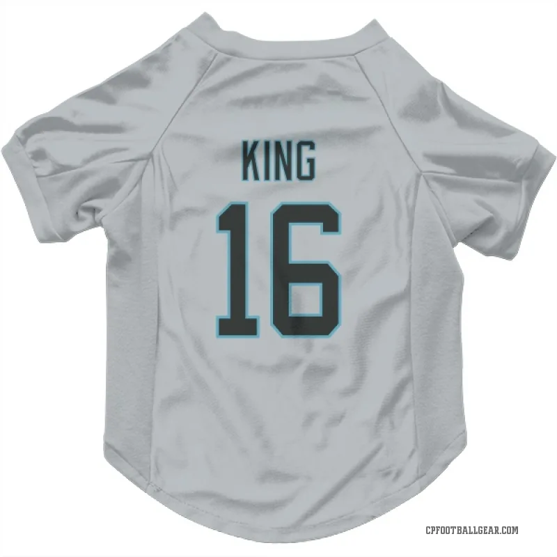 Haynes King  White Carolina Panthers  Cat & Dog Pet Jersey