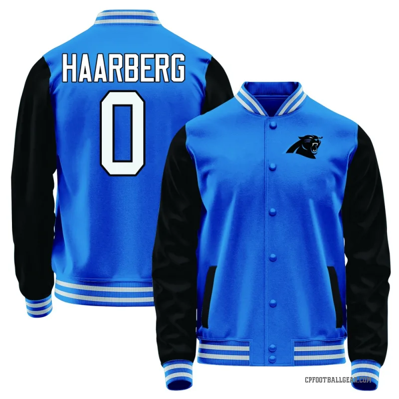 Heinrich Haarberg Men's Blue Carolina Panthers /Black Full-Snap Jacket