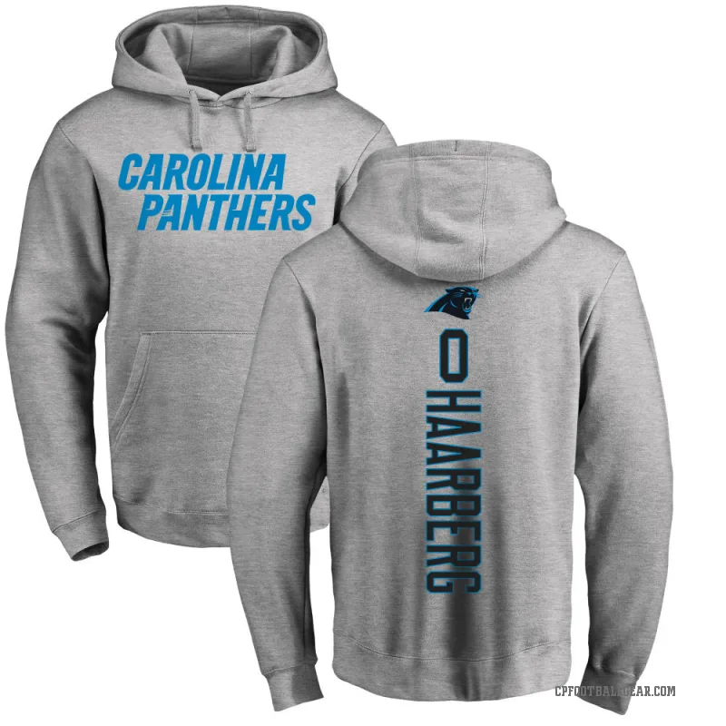 Heinrich Haarberg Men's Carolina Panthers Pro Line Ash Backer Pullover Hoodie