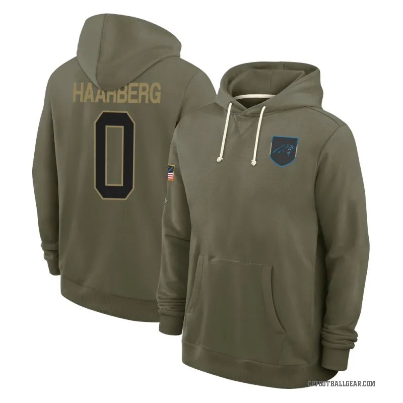 Heinrich Haarberg Men's Olive Carolina Panthers 2025 Salute to Service Hoodie