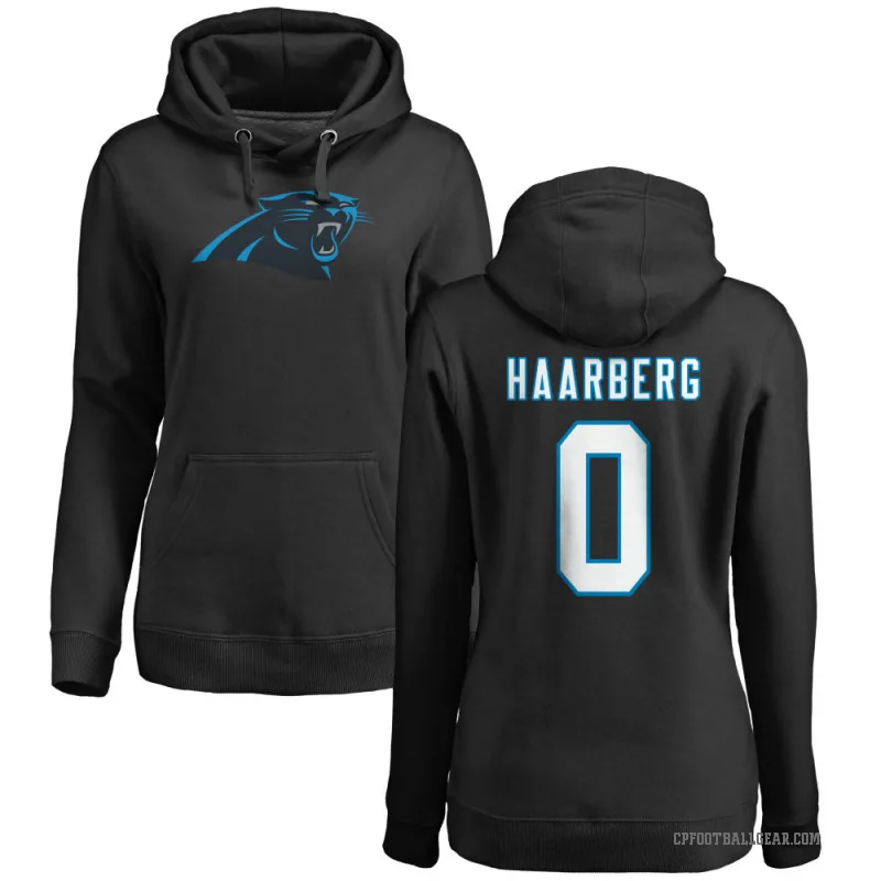 Heinrich Haarberg Women's Black Carolina Panthers Pro Line Logo Pullover Hoodie