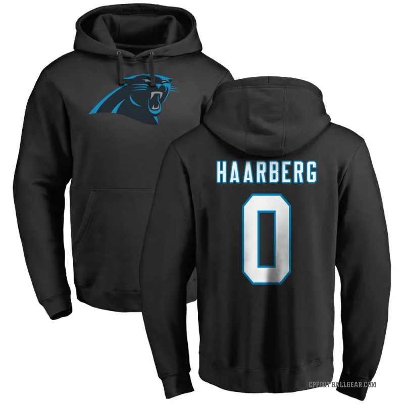 Heinrich Haarberg Youth Black Carolina Panthers Pro Line Logo Pullover Hoodie