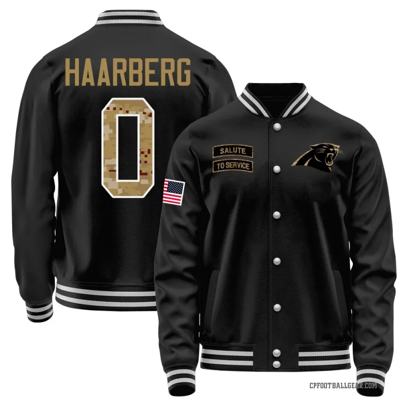Heinrich Haarberg Youth Black Carolina Panthers Salute to Service Sideline Performance Jacket