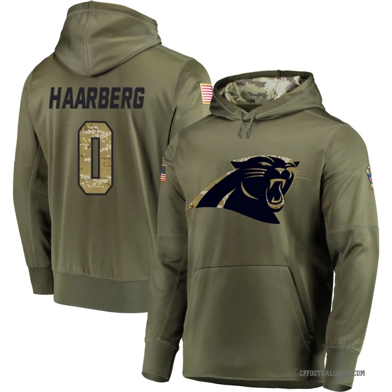 Heinrich Haarberg Youth Olive Carolina Panthers Salute to Service Pullover Hoodie
