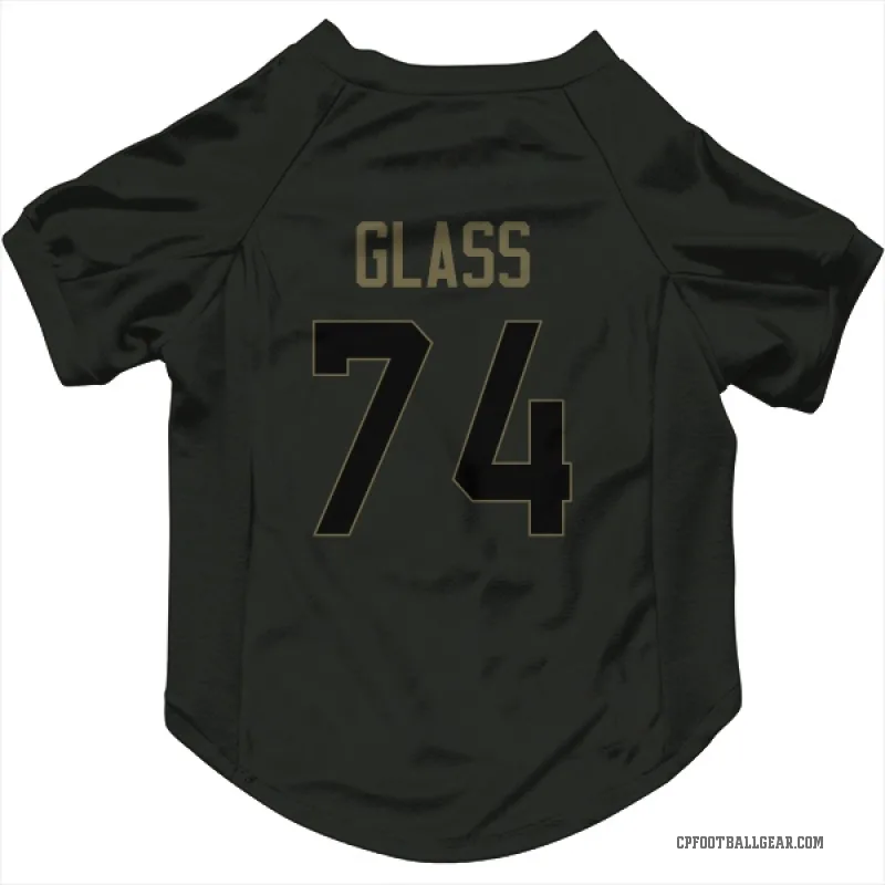 Isaia Glass  Black Carolina Panthers  Service Cat & Dog Pet Jersey