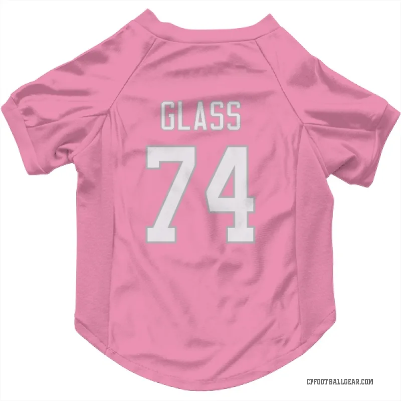 Isaia Glass  Pink Carolina Panthers  Cat & Dog Pet Jersey