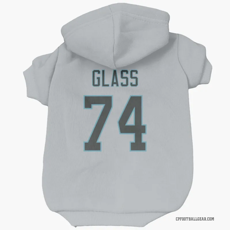 Isaia Glass  White Carolina Panthers  Cat & Dog Pet Hoodie