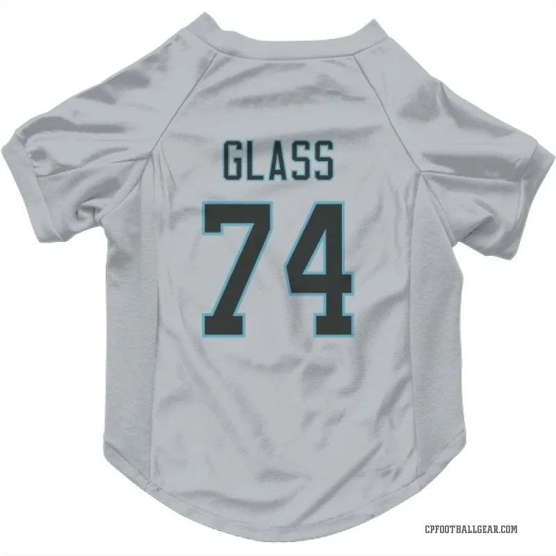 Isaia Glass  White Carolina Panthers  Cat & Dog Pet Jersey