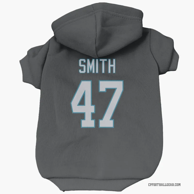 Isaiah Smith  Black Carolina Panthers  Cat & Dog Pet Hoodie