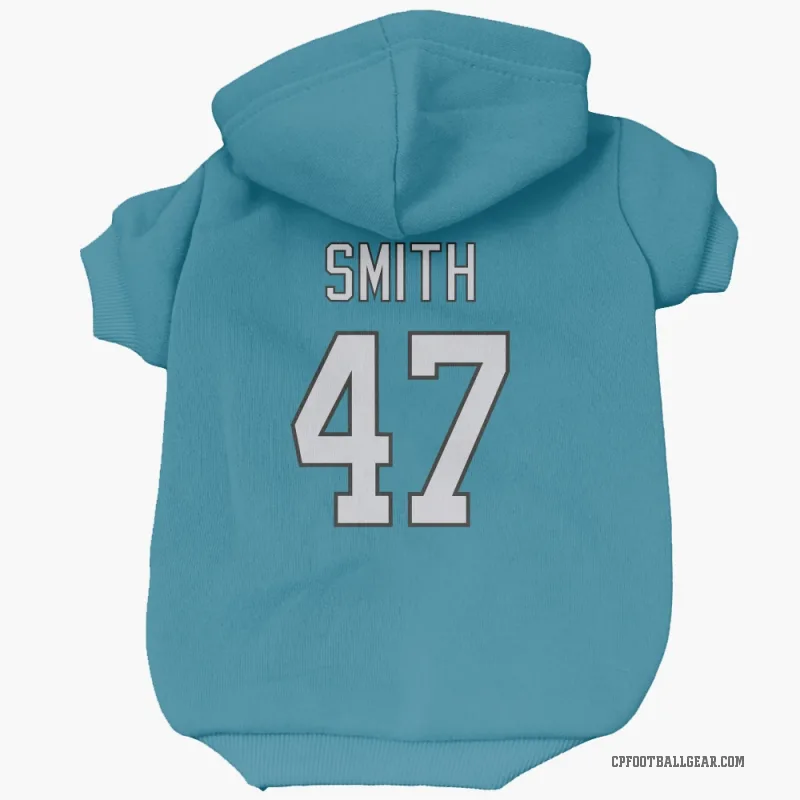 Isaiah Smith  Blue Carolina Panthers  Cat & Dog Pet Hoodie