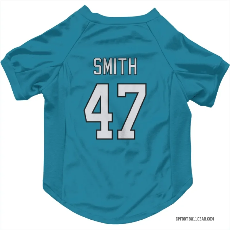 Isaiah Smith  Blue Carolina Panthers  Cat & Dog Pet Jersey