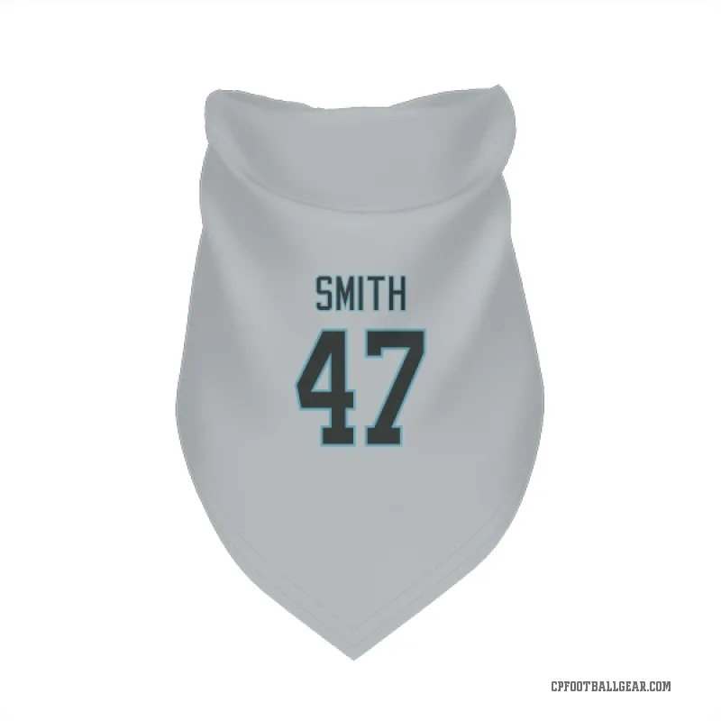 Isaiah Smith  Carolina Panthers   Silver Cat & Dog Pet Bandana