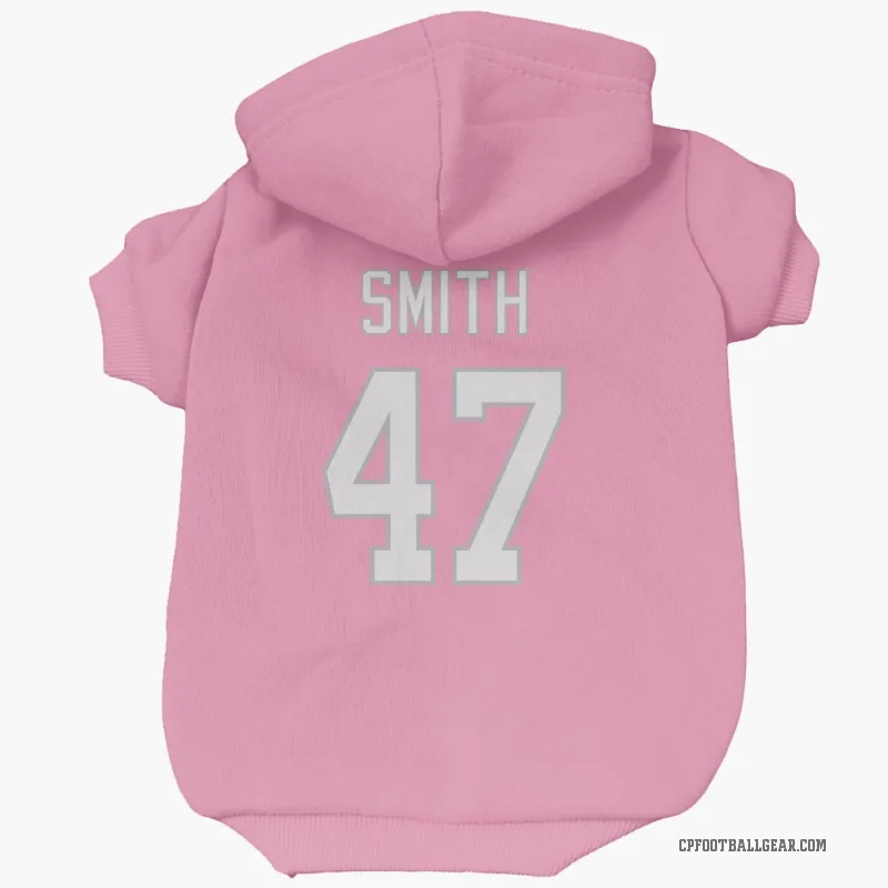 Isaiah Smith  Pink Carolina Panthers  Cat & Dog Pet Hoodie