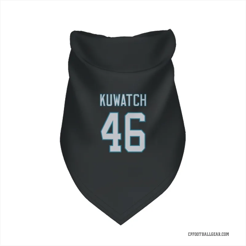 Jackson Kuwatch  Black Carolina Panthers  Cat & Dog Pet Bandana