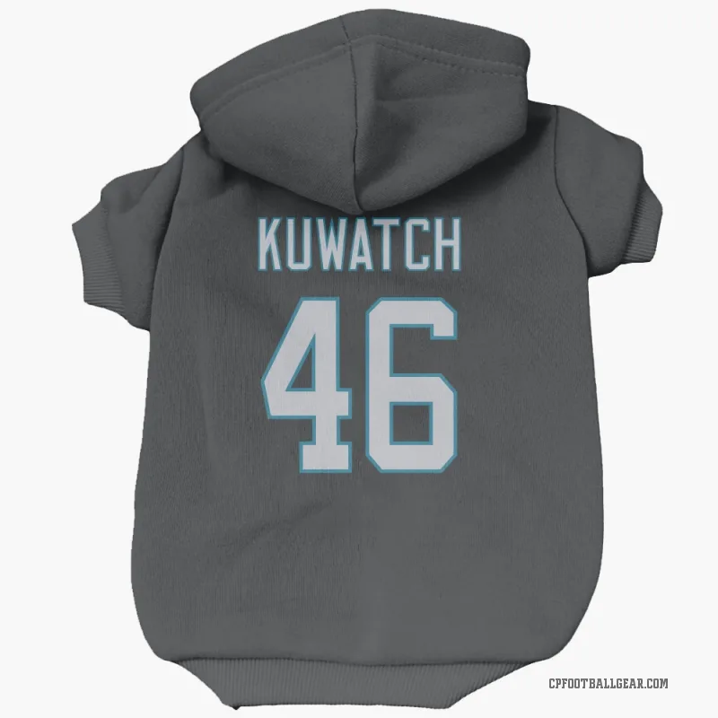 Jackson Kuwatch  Black Carolina Panthers  Cat & Dog Pet Hoodie