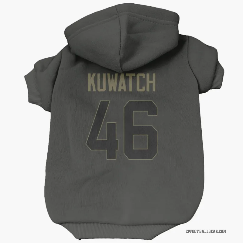 Jackson Kuwatch  Black Carolina Panthers  Service Cat & Dog Pet Hoodie
