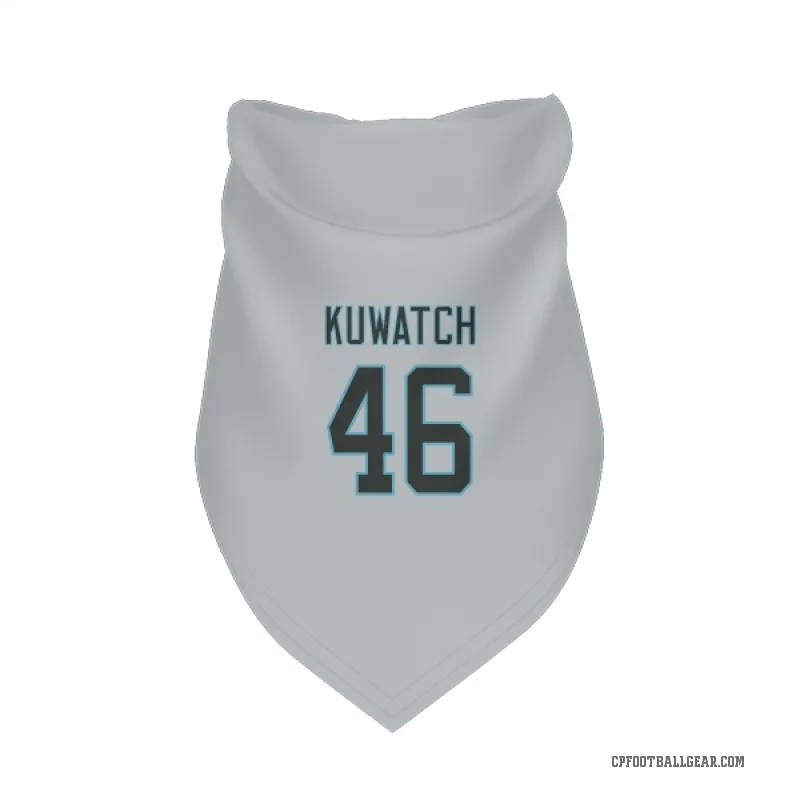 Jackson Kuwatch  Carolina Panthers   Silver Cat & Dog Pet Bandana