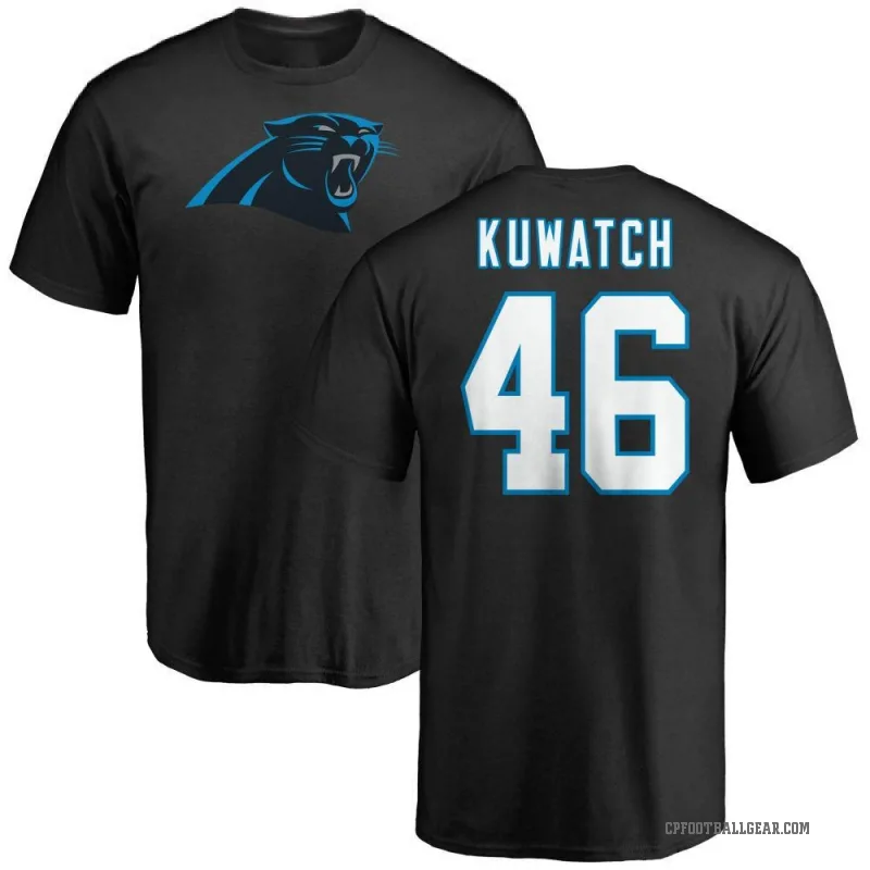Jackson Kuwatch Men's Black Carolina Panthers Logo T-Shirt -