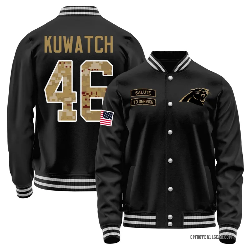 Jackson Kuwatch Men's Black Carolina Panthers Salute to Service Sideline Performance Jacket