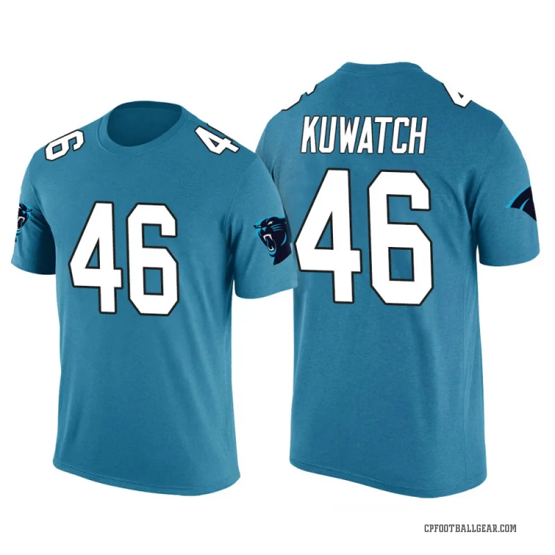 Jackson Kuwatch Men's Blue Carolina Panthers Color Rush T-Shirt