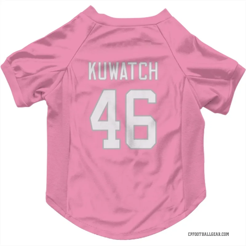 Jackson Kuwatch  Pink Carolina Panthers  Cat & Dog Pet Jersey