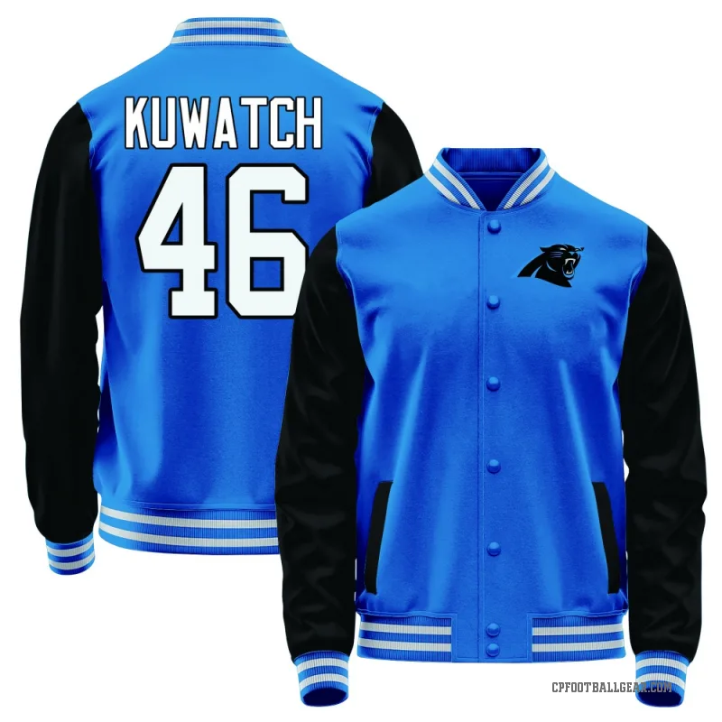 Jackson Kuwatch Youth Blue Carolina Panthers /Black Full-Snap Jacket