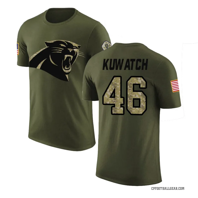 Jackson Kuwatch Youth Olive Carolina Panthers Salute to Service T-Shirt