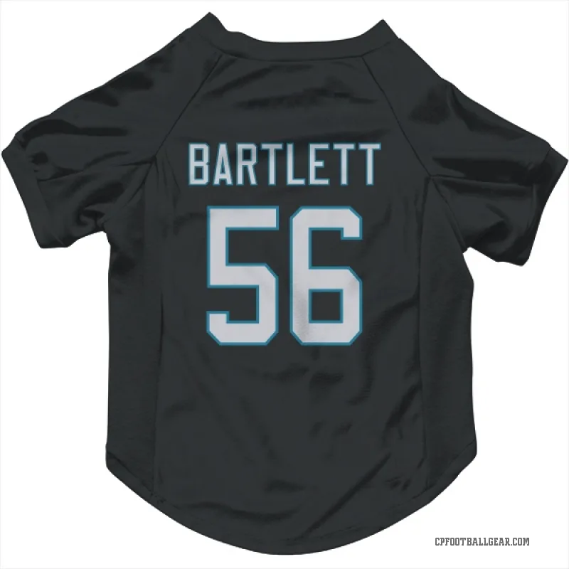 Jared Bartlett  Black Carolina Panthers  Cat & Dog Pet Jersey