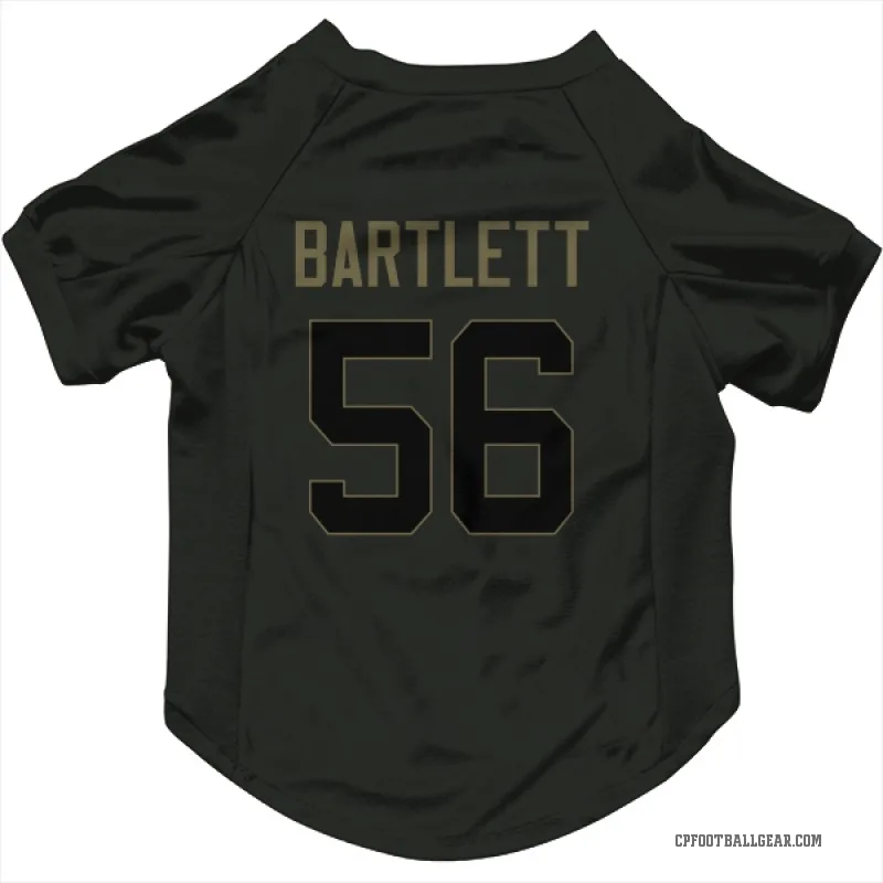 Jared Bartlett  Black Carolina Panthers  Service Cat & Dog Pet Jersey