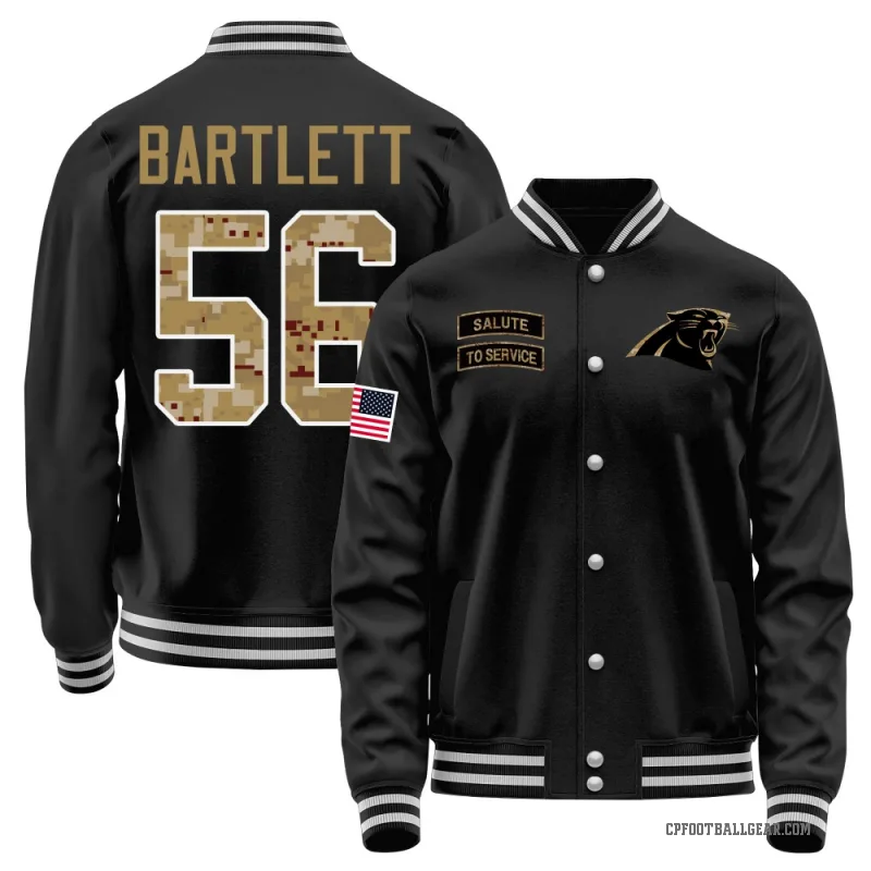 Jared Bartlett Men's Black Carolina Panthers Salute to Service Sideline Performance Jacket