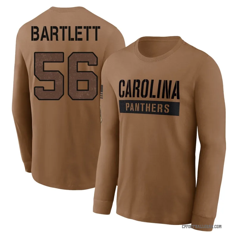 Jared Bartlett Men's Brown Carolina Panthers 2023 Salute To Service Long Sleeve T-Shirt