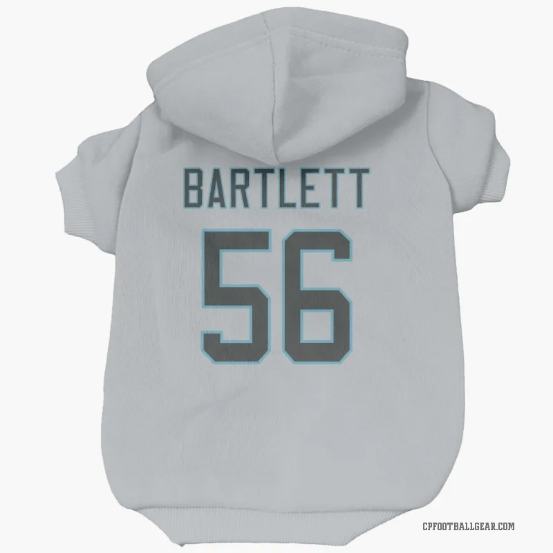 Jared Bartlett  White Carolina Panthers  Cat & Dog Pet Hoodie