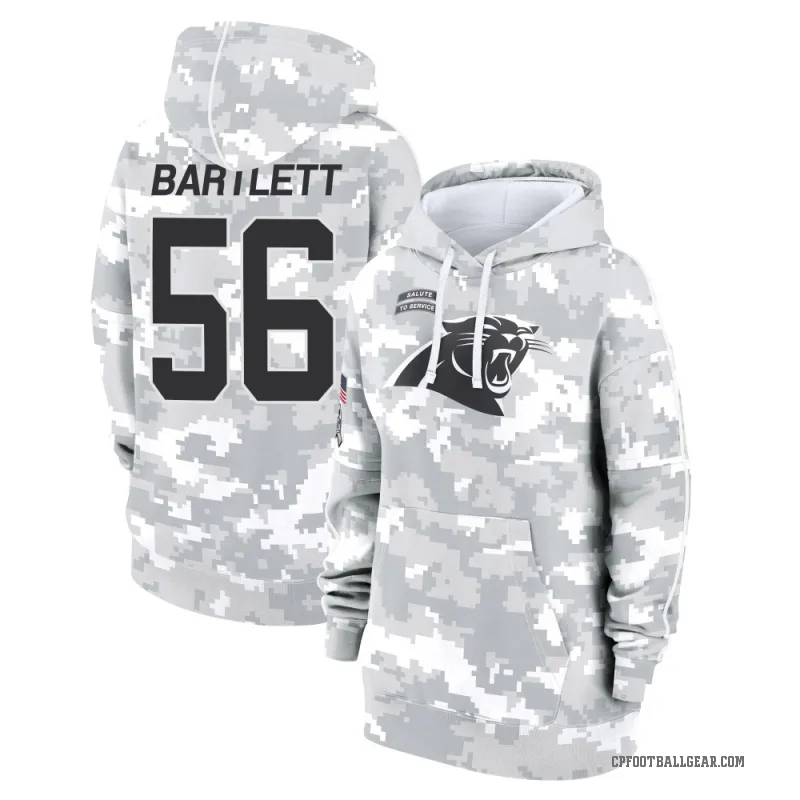 Jared Bartlett Women's Camo Carolina Panthers Arctic 2024 Salute to Service Club Fleece Pullover Hoodie