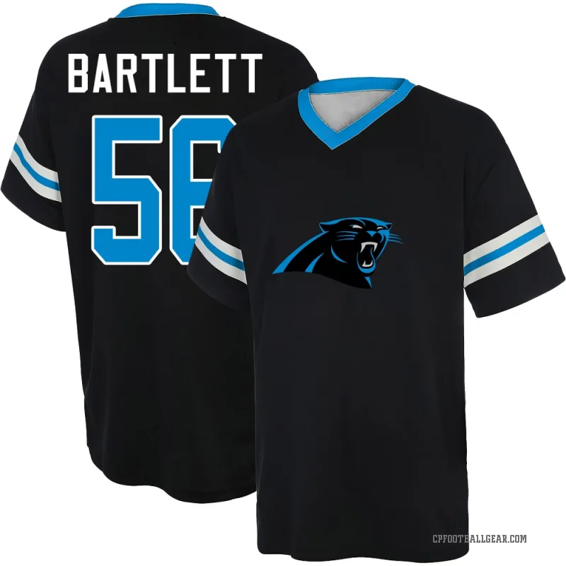 Jared Bartlett Youth Black Carolina Panthers Game Day V-Neck T-Shirt