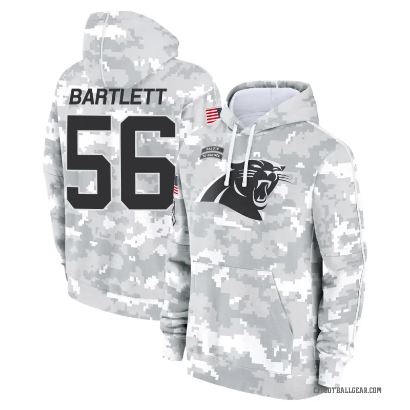 Jared Bartlett Youth Camo Carolina Panthers Arctic 2024 Salute to Service Club Fleece Pullover Hoodie