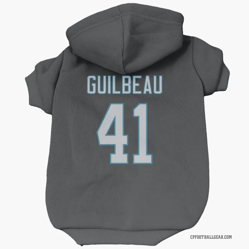 Jaylon Guilbeau  Black Carolina Panthers  Cat & Dog Pet Hoodie
