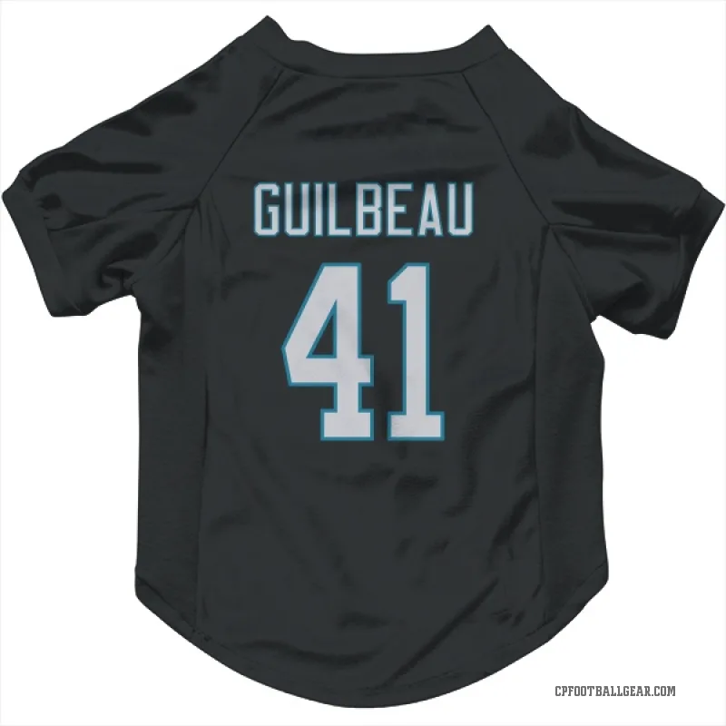 Jaylon Guilbeau  Black Carolina Panthers  Cat & Dog Pet Jersey