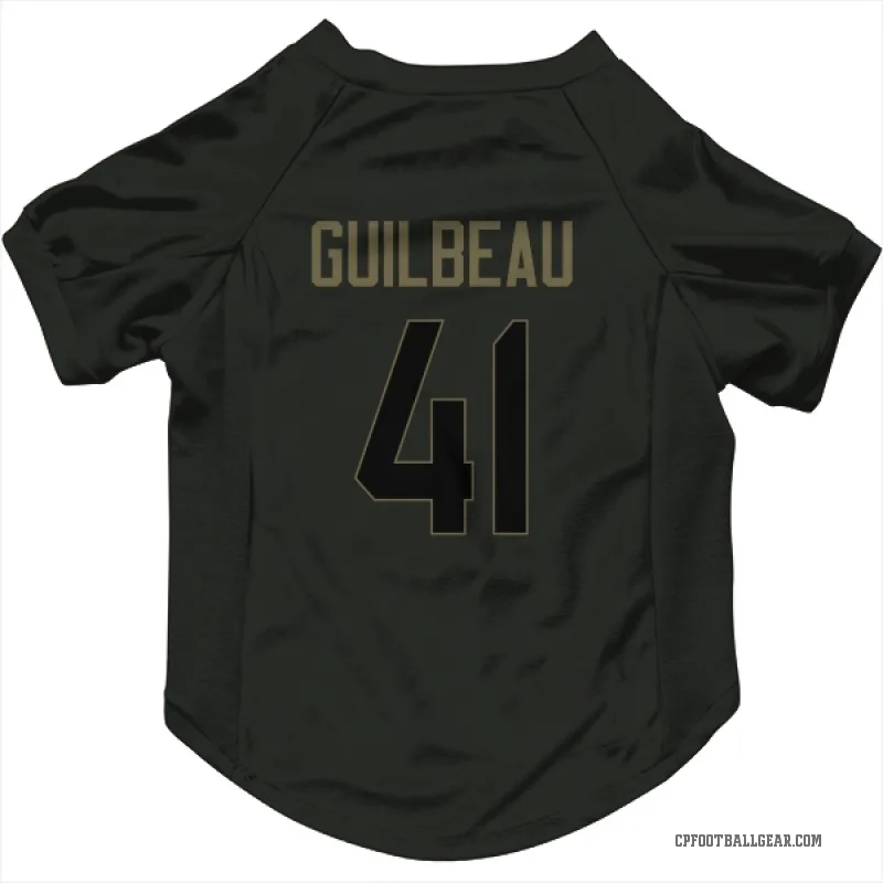 Jaylon Guilbeau  Black Carolina Panthers  Service Cat & Dog Pet Jersey