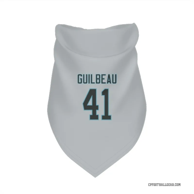 Jaylon Guilbeau  Carolina Panthers   Silver Cat & Dog Pet Bandana