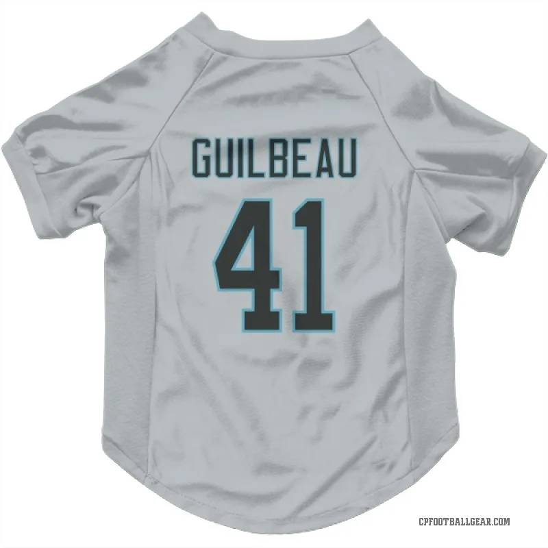 Jaylon Guilbeau  Carolina Panthers   Silver Cat & Dog Pet Jersey