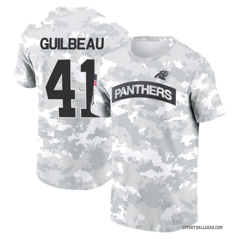 Jaylon Guilbeau Men's Camo Carolina Panthers Arctic 2024 Salute to Service Performance T-Shirt