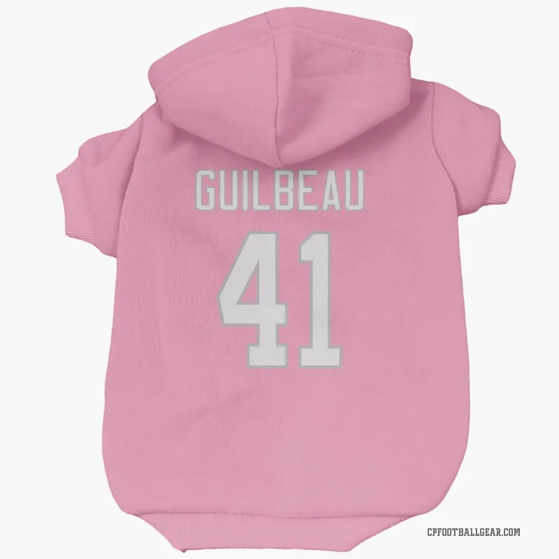 Jaylon Guilbeau  Pink Carolina Panthers  Cat & Dog Pet Hoodie
